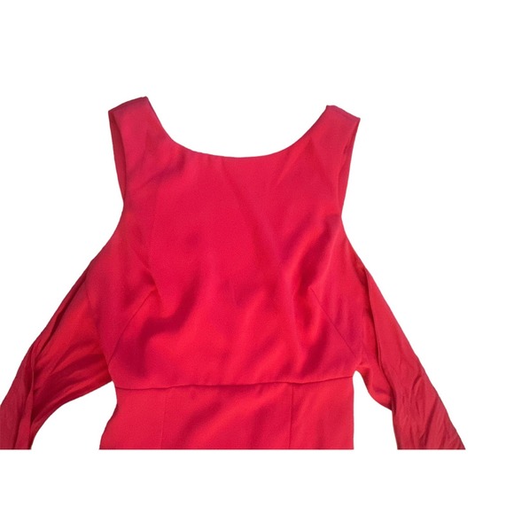 Women US-6 ASOS Wrap Tie Strappy Bright Pink Cocktail Dress Elastomultiester - Picture 2 of 5